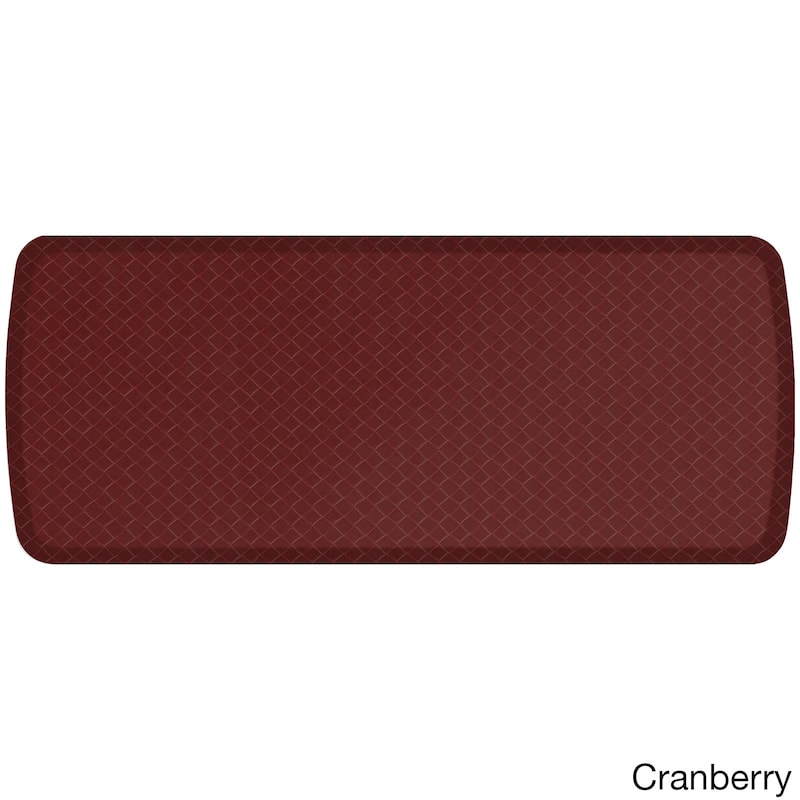 GelPro Elite Basketweave 20 x 48-inch Anti-Fatigue Kitchen Comfort Mat - 1'8" x 4' - Cranberry