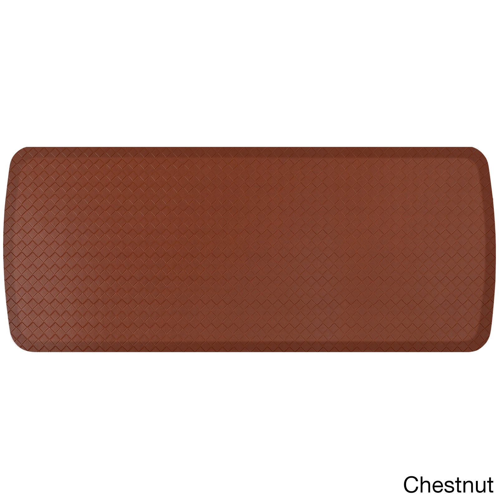 GelPro Elite Anti-Fatigue Kitchen Comfort Mat 20x48 inch Basketweave Chestnut, Brown