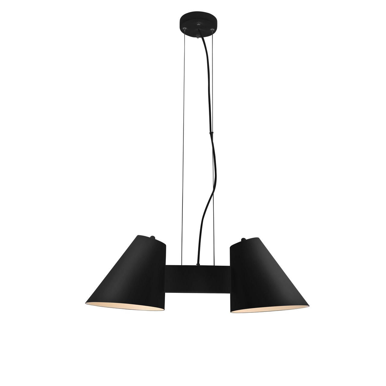 Perugia 2 Light LED Chandelier - Black - Chandeliers For Bedrooms by Overstock.com