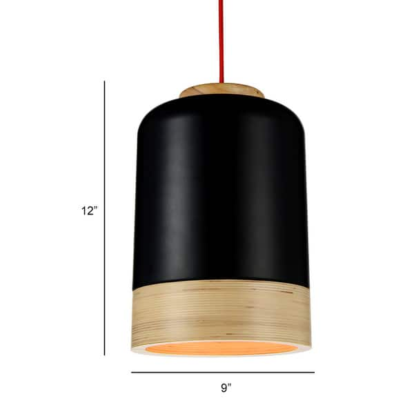 Novara LED Pendant Light in Black