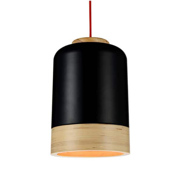 slide 2 of 3, Novara LED Pendant Light in Black