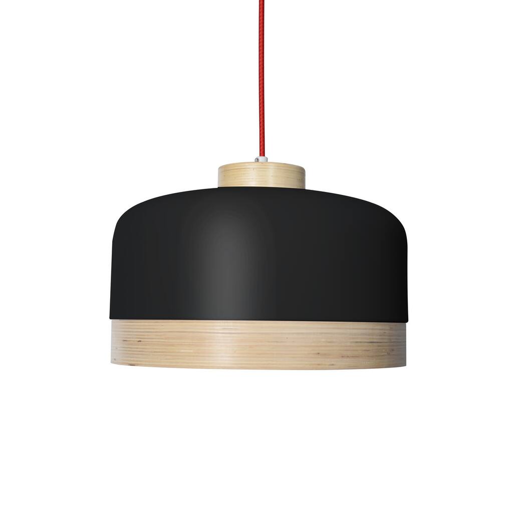 14" Vicenza LED Pendant Light in Black
