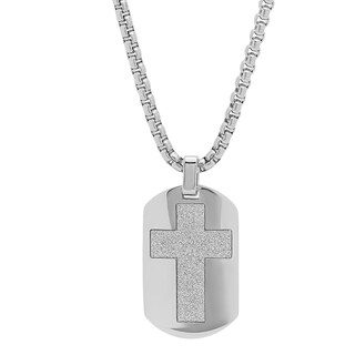 Davitu Fashion 2 Pieces Initial Hollow Pride Necklace Pendant with Double Layer Dog Tag Stainless Steel/Gold Color Men Jewelry GP2461 Metal Color: Gold-Color 