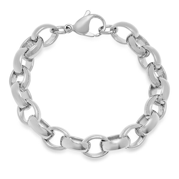 silver chain link bracelet ladies