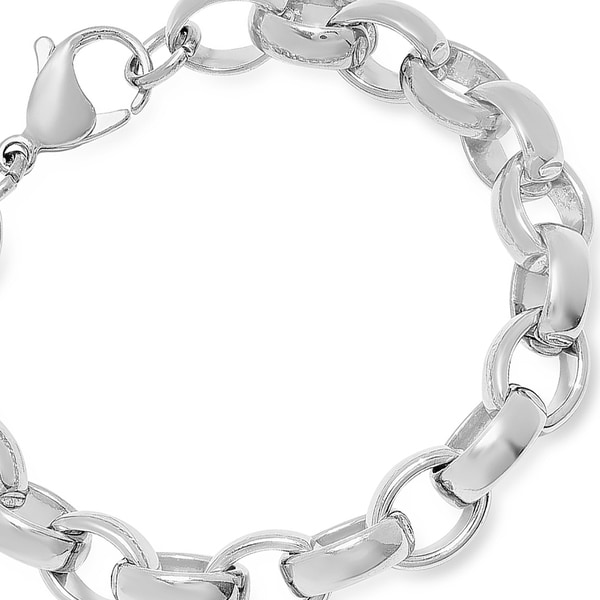 silver chain link bracelet ladies