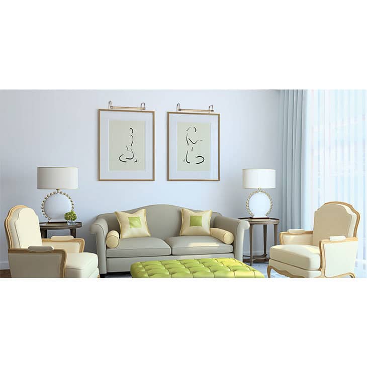 30" Tru-Slim LED Picture Light - Antique Brass