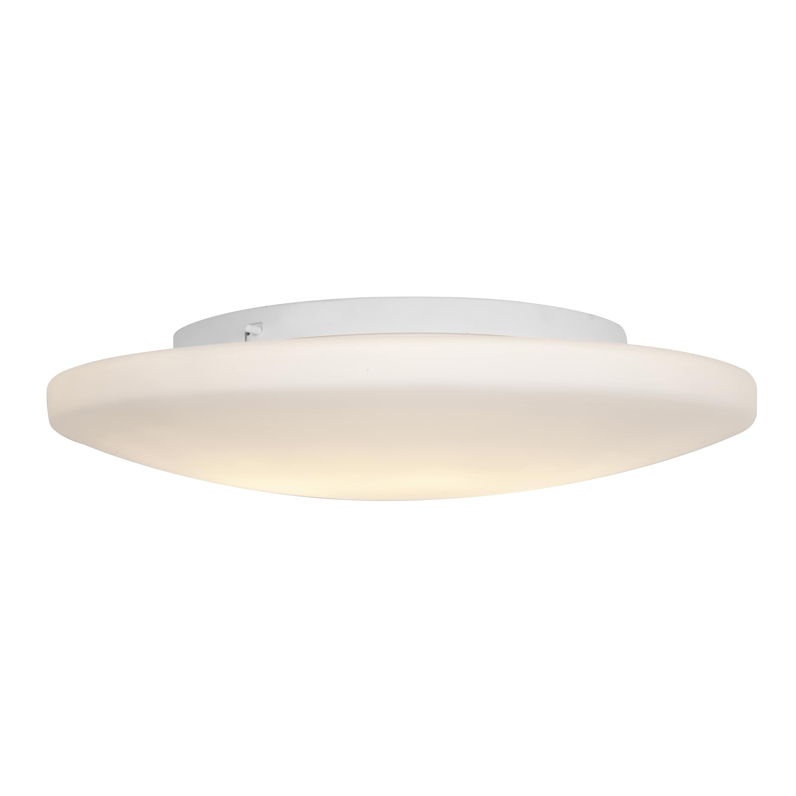 Access Lighting Orion 1 Light Led White Flush Mount With Opal Glass Overstock 16726229