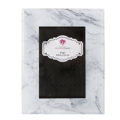 Classic Marble glass 4x6 frame