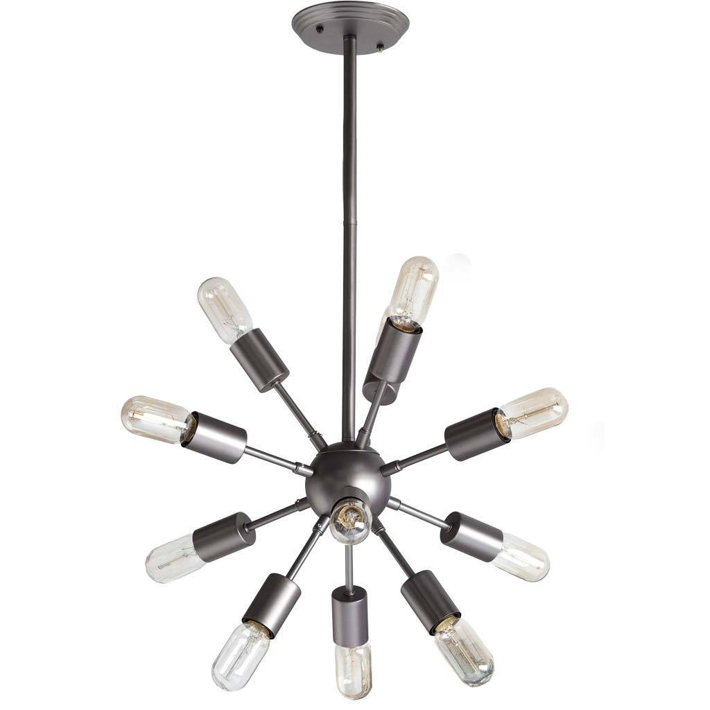 Mercana Edisonna Grey Metal Chandelier (Chandeliar and Pendants) - Chandeliers For Bedrooms by Overstock.com