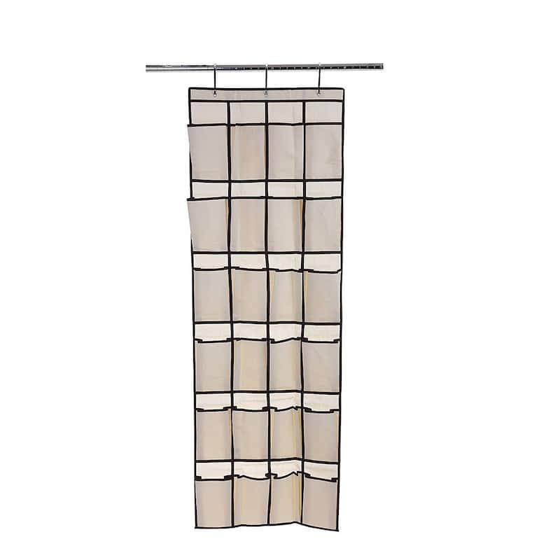 Ybmhome 24 Pocket Fabric Hanging Shoe Organizer 2207