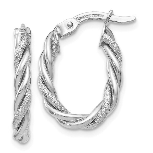 Versil 10 Karat White Gold Earrings Free Shipping Today Versil 10 Karat White Gold Earrings