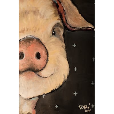 'Pigshot' Painting Print on Wrapped Canvas - Multi-Color