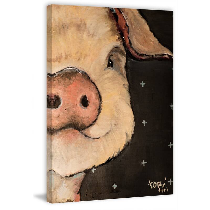 'Pigshot' Painting Print on Wrapped Canvas - Multi-Color