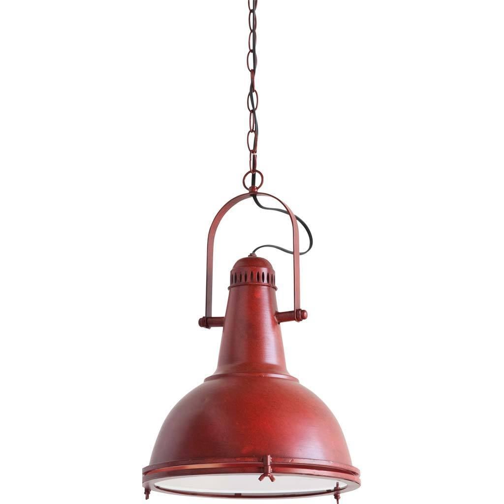 Mercana Gaffert Iv Red Metal Pendant Light