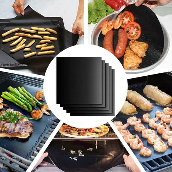 Shop Nonstick Bbq Grill Mats Baking Sheets Pan Liners Works On Gas