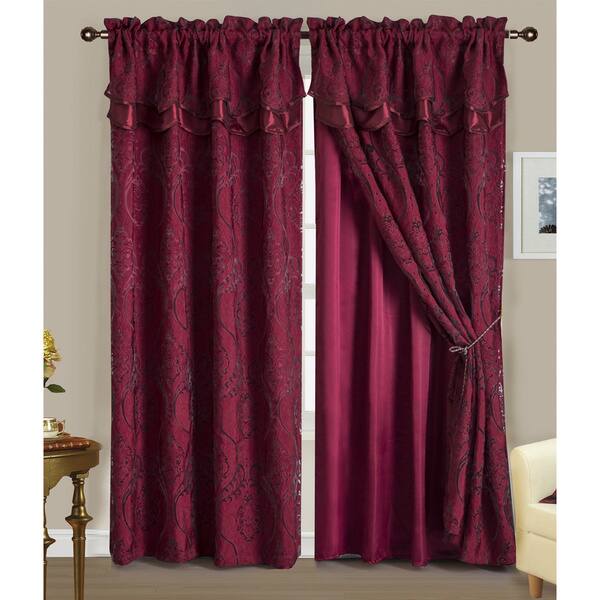 Shop Aldo 84 Inch Rod Pocket Single Curtain Panel W Attached 18