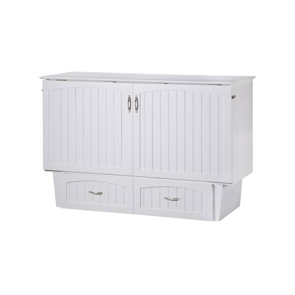 Atlantic Nantucket White Queen Size Murphy Bed Chest Atlantic Nantucket White Queen Size Murphy Bed Chest