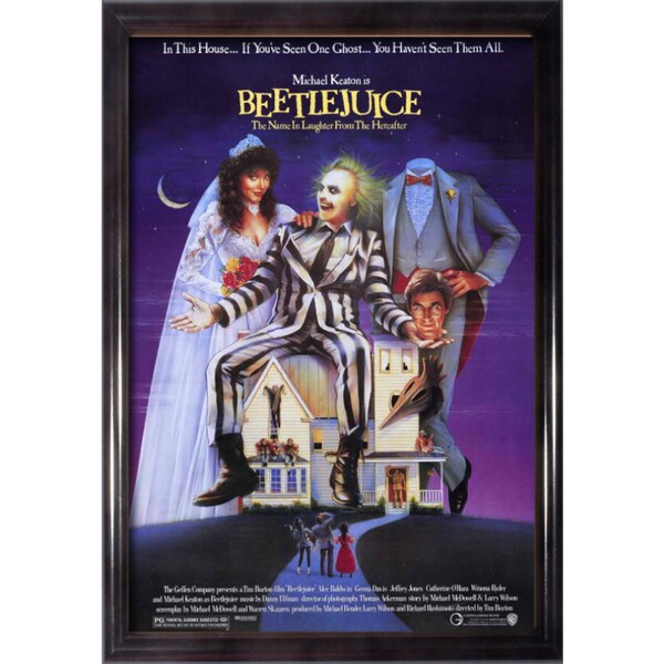 Framed Beetlejuice movie poster