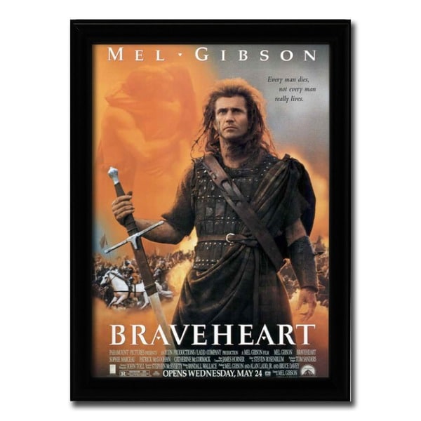 Framed Braveheart movie poster