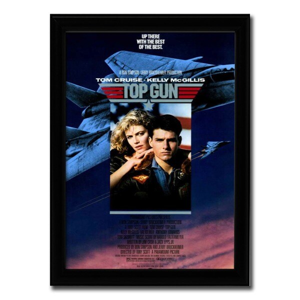 Framed Top Gun movie poster