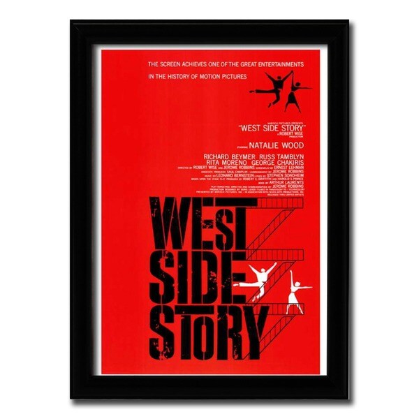 Framed West Side Story movie poster