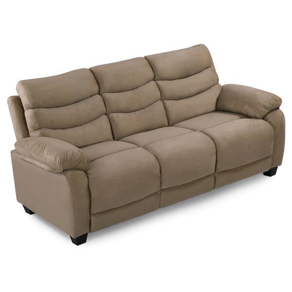 Lyke Home Madeline Microsuede Sofa Free Shipping