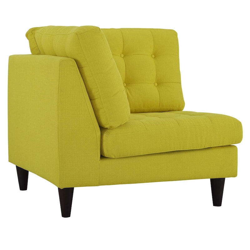 Modway Empress Upholstered Fabric Corner Sofa