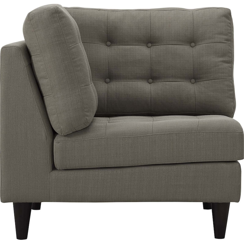 Modway Empress Upholstered Fabric Corner Sofa
