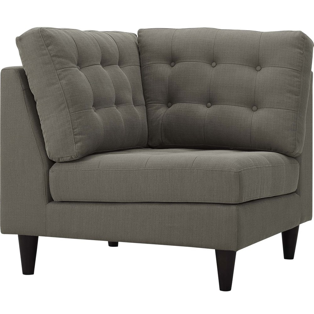 Modway Empress Upholstered Fabric Corner Sofa