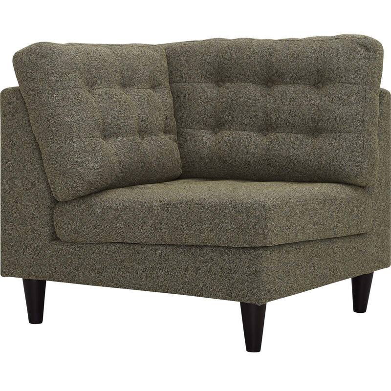 Modway Empress Upholstered Fabric Corner Sofa - Oatmeal