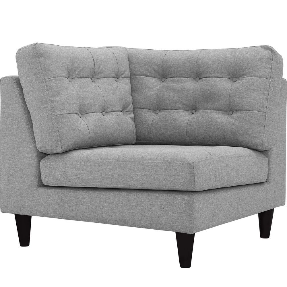 Modway Empress Upholstered Fabric Corner Sofa