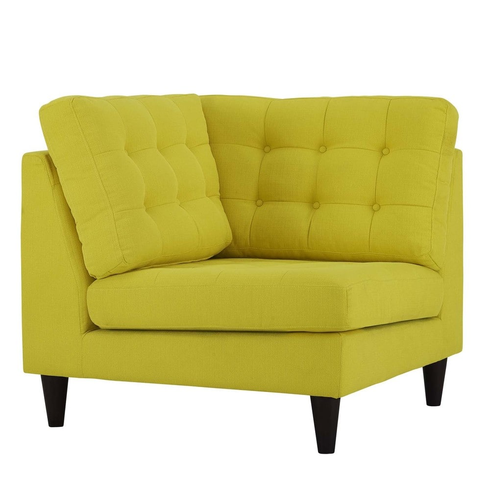 Modway Empress Upholstered Fabric Corner Sofa