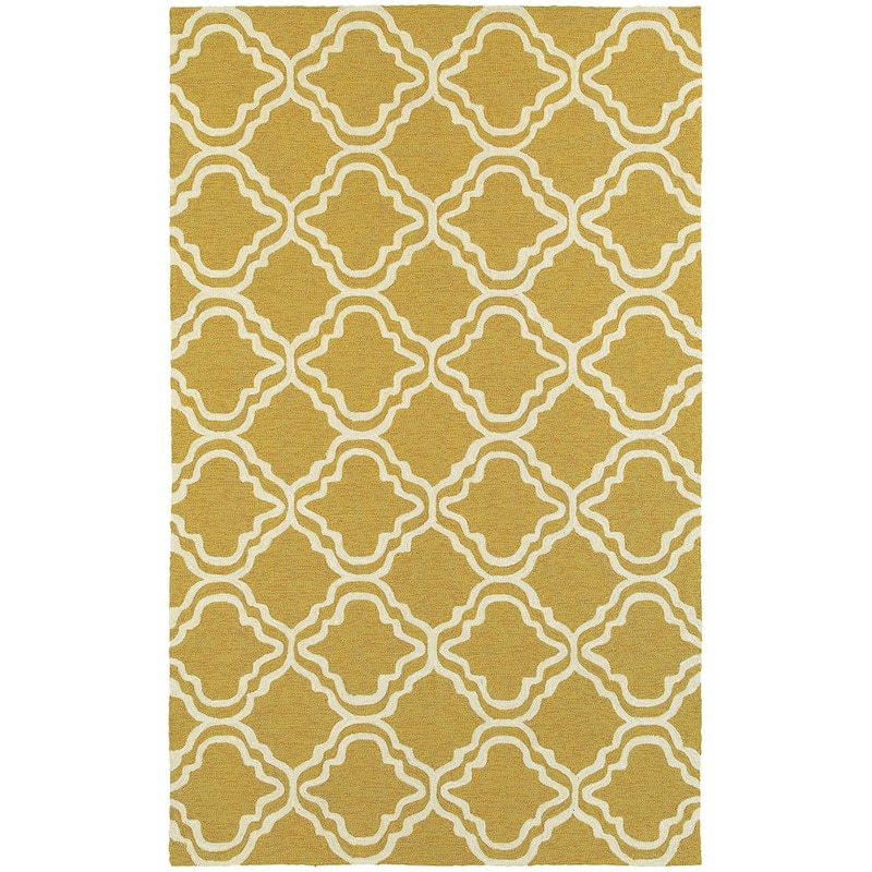 Style Haven Axel Scallop Trellis Hand-Hooked Indoor/ Outdoor Rug
