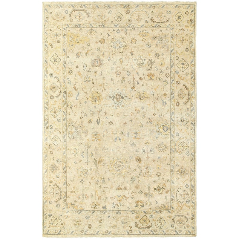 Style Haven Palma Vintage Inspired Wool Hand Knotted Area Rug