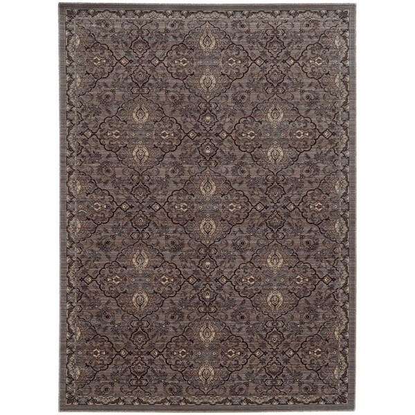 Shop Tommy Bahama Vintage Brown/Blue Wool Area Rug (9'10 x 12'10) 9