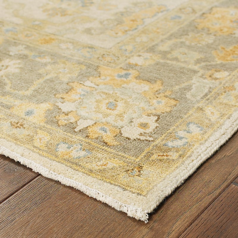Style Haven Palma Vintage Inspired Wool Hand Knotted Area Rug