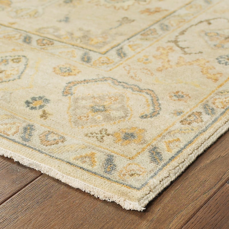 Style Haven Palma Vintage Inspired Wool Hand Knotted Area Rug