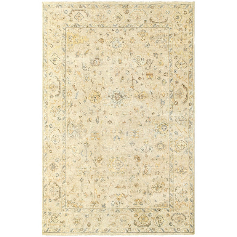 Style Haven Palma Vintage Inspired Wool Hand Knotted Area Rug