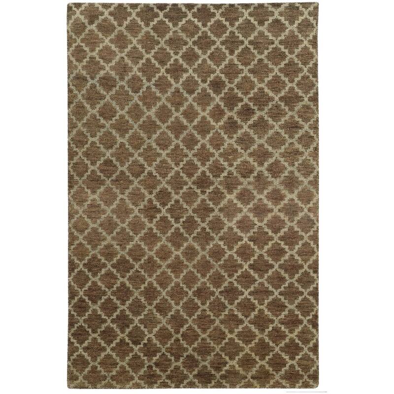 Vista Home Hand-made Wool Scalloped Trellis Area Rug