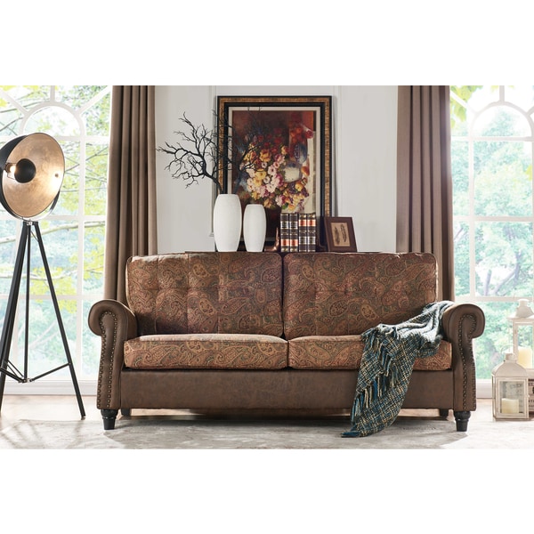 Shop Handy Living Victoria Sofast Sofa In A Mix Of Paisley