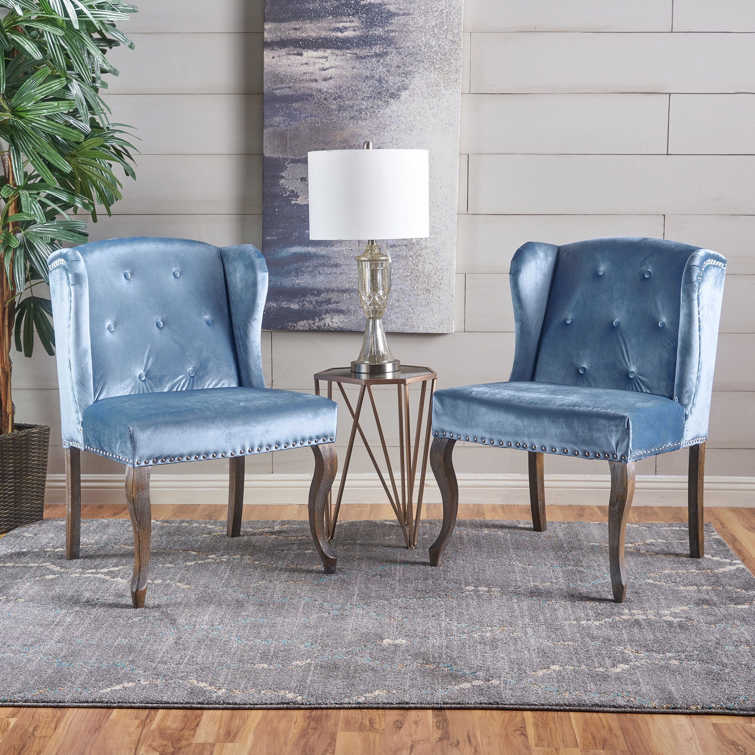 carson carrington yppersbyn upholstered velvet accent chair