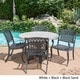 preview thumbnail 2 of 8, Capri Cast Aluminum 5-piece Dining Set by Christopher Knight Home