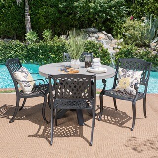 Capri Cast Aluminum 5-piece Dining Set by Christopher Knight Home