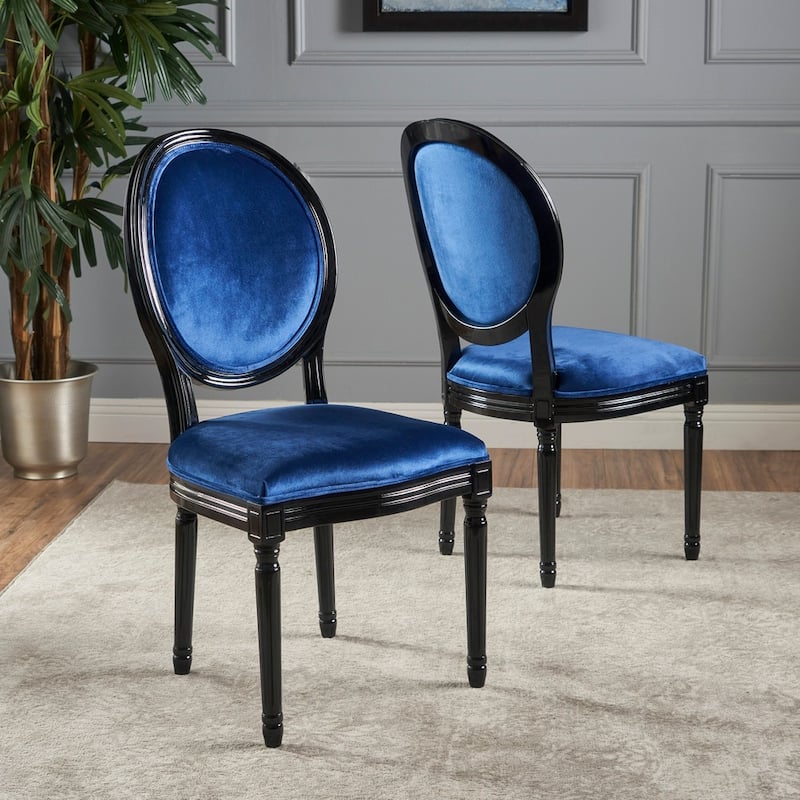 Phinnaeus Contemporary Velvet Dining Chairs (Set of 2) by Christopher Knight Home