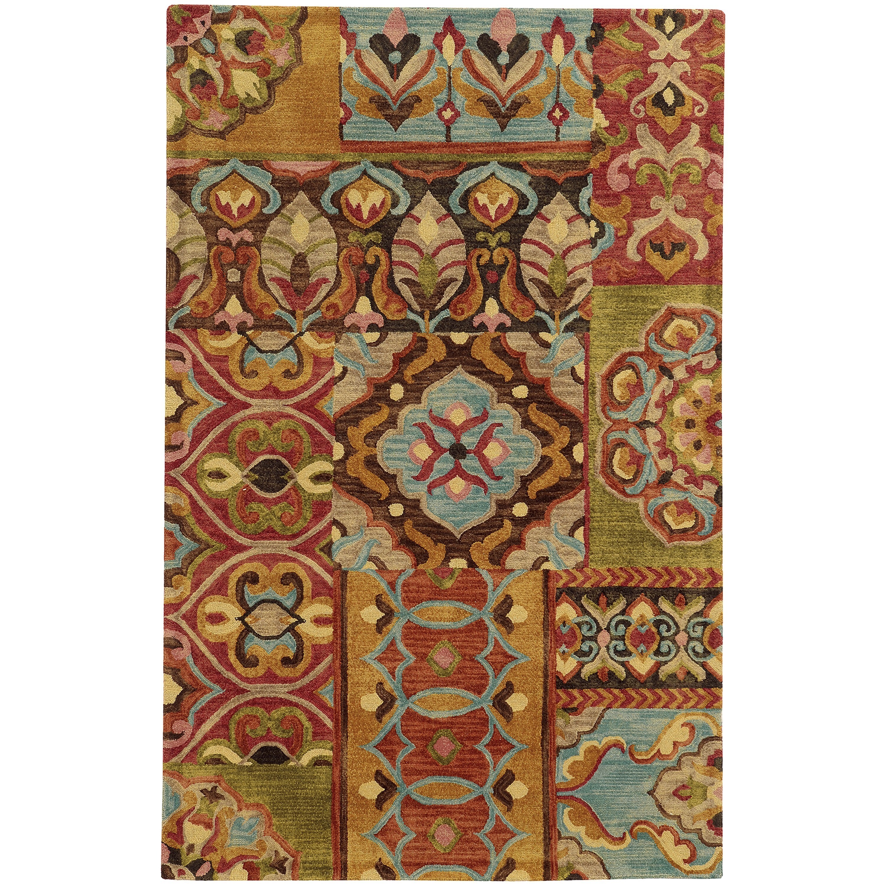 Shop Tommy Bahama Jamison Multicolored Wool Area Rug 3 6 X 5 6