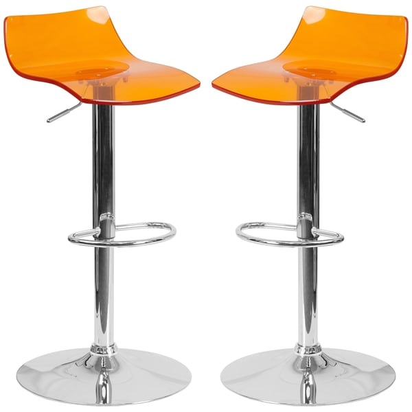 Swivel acrylic bar online stools