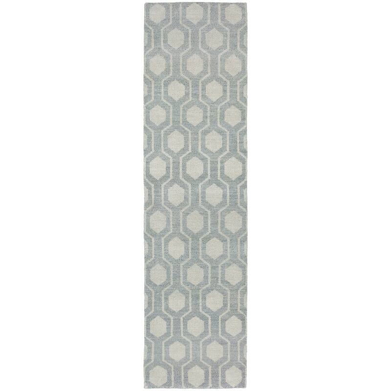Vista Home Handmade Wool Geometric Odgee Trellis Area Rug