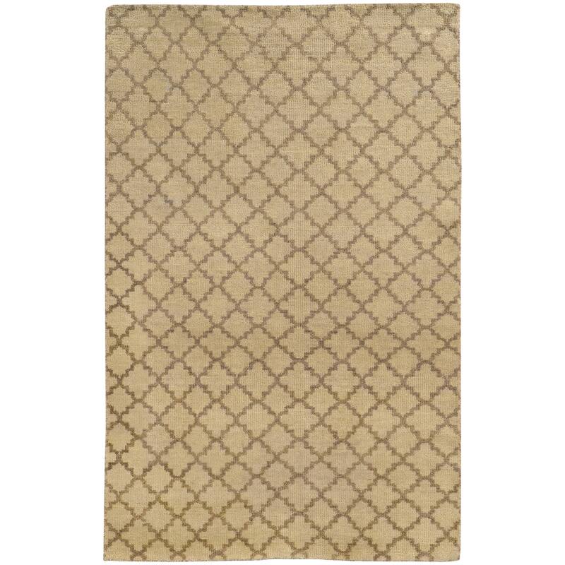Vista Home Hand-made Wool Scalloped Trellis Area Rug