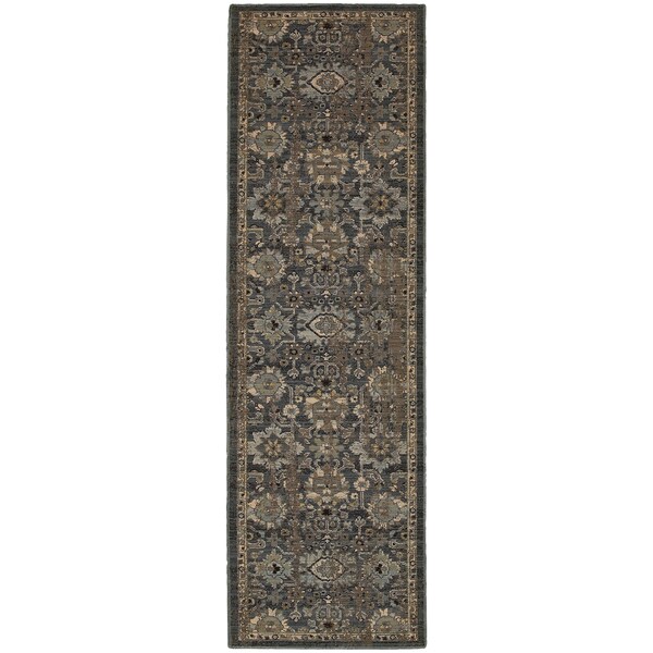 Shop Tommy Bahama Vintage Traditional Wool Area Rug 2'7" x 9'4