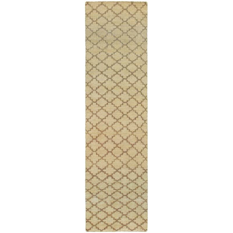 Vista Home Hand-made Wool Scalloped Trellis Area Rug
